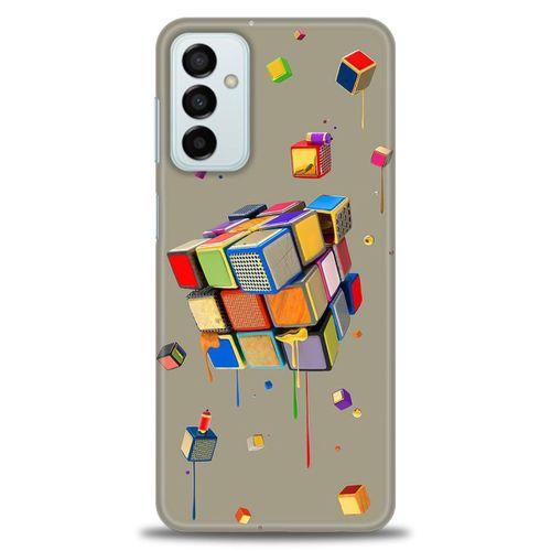 Samsung Galaxy M23 Kılıf HD Baskılı Kılıf - Zeka Küpü + Tam Ekran Koruyucu