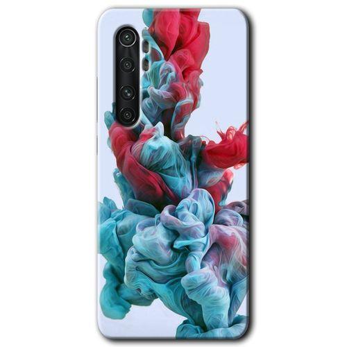 Xiaomi Mi Note 10 Lite HD Baskılı Kılıf + 9D Tam Ekran Koruyucu - Renkli Karışım