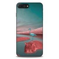 Lopard Apple Iphone 8 Plus Uyumlu Kılıf Manipülasyon ☻ (21) Koruyucu Kapak Baskılı