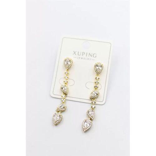 Taşlı Küpe - Altın