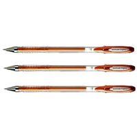 UNİBALL SİGNO NOBLE METAL 0.8 JEL KALEM BRONZ ( Üç Adet )