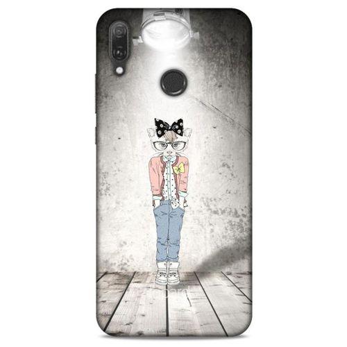 Huawei Y9 2019 Kılıf FunnyMaX (39) Liquid Crystal Kılıf Açık Gri Kedl