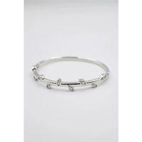 Taşlı Vip Bilezik - Gümüş