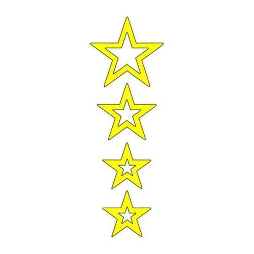 SEVGENT Cg Sarı Yıldızlı Çamurluk Üst Sticker