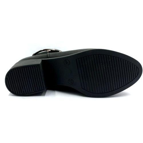 PUNTO 425077 Siyah 5 Cm Fermuarlı Kadın Bot