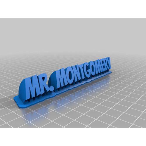 My Customized Sweeping 2 Line Name Plate Text (Bu ürün Sadece Plastik parçadır - Almadan Önce Soru Sorabilirsiniz)