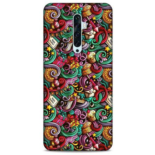 Graffitix (44) Desenli Silikon Kapak Oppo Reno 2z Kılıf