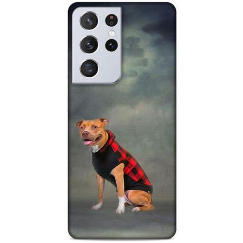 Lopard Samsung Galaxy S21 Ultra Uyumlu Kılıf Köpek Kıyafetleri (31) TPU Kılıf