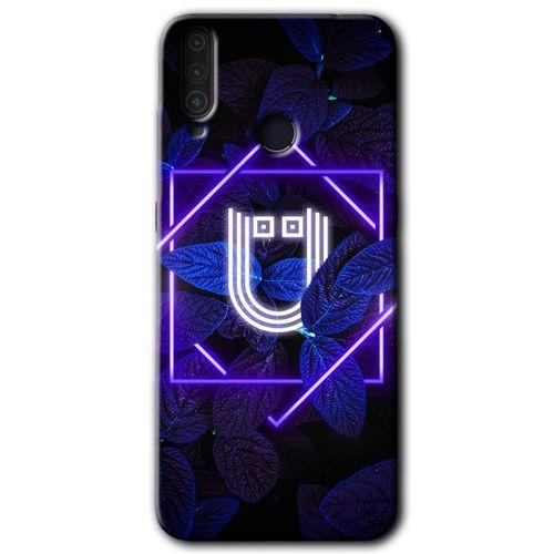 Potkal Hediye Fabrikası General Mobile GM 10 Kılıf HD Desen Baskılı Arka Kapak - Dark Neon Yaprak Ü Harfi