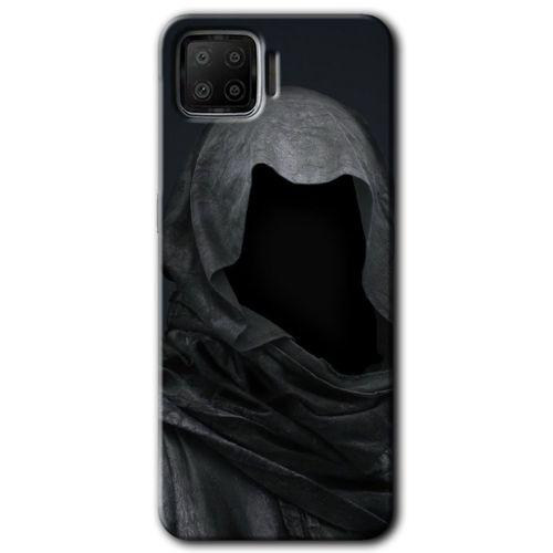 MRCİLETİSİM Oppo A73 Kılıf HD Desen Baskılı Arka Kapak + Temperli Cam - Death