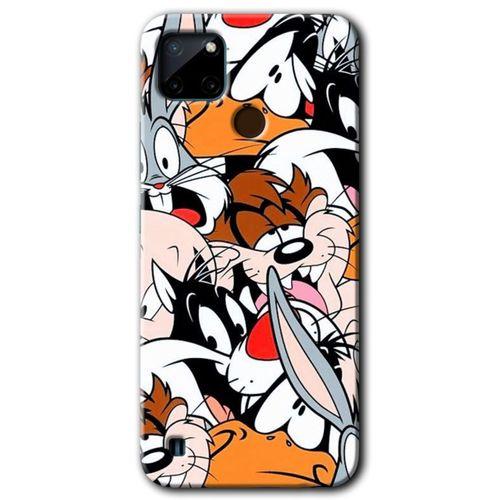 Potkal Hediye Fabrikası Realme C21 Kılıf HD Desen Baskılı Arka Kapak - Karakterler