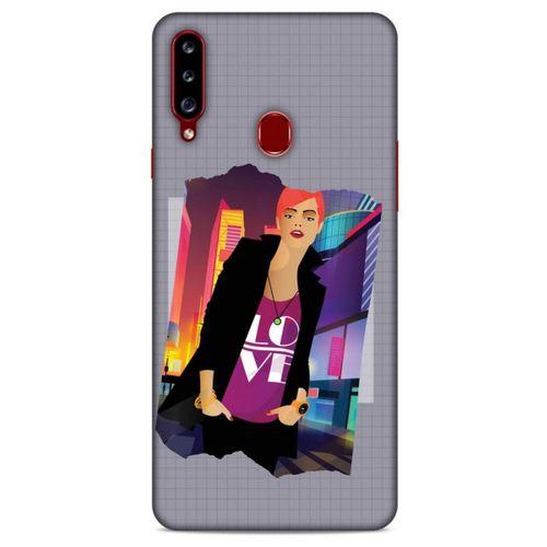 Sokak Modası 52 Samsung Galaxy A20s Kılıf Desenli Silikon