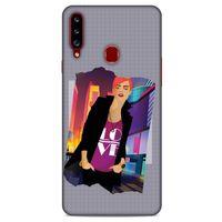 Sokak Modası 52 Samsung Galaxy A20s Kılıf Desenli Silikon