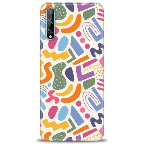 Huawei Y8P Kılıf HD Baskılı Kılıf - Color + Tam Ekran Koruyucu