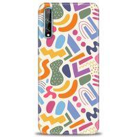 Huawei Y8P Kılıf HD Baskılı Kılıf - Color + Tam Ekran Koruyucu