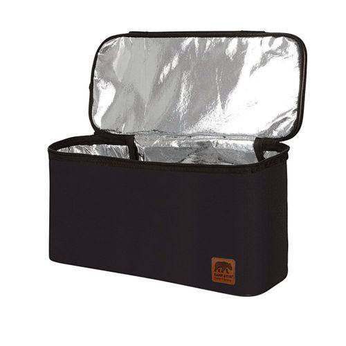 Kamp Ayısı® Thermo Bag - Sıcak/Soğuk Termal Korumalı Kamp, Piknik, Plaj Çantası 16+22 Lt Siyah