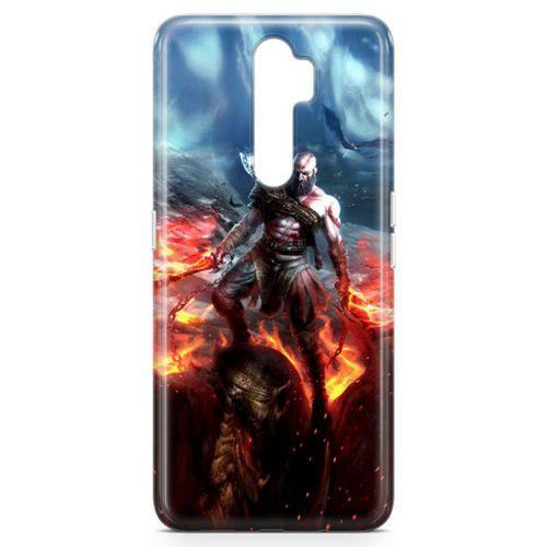 Oppo A5 2020 Kılıf God Of War Arka Kapak Koruma Desenli Full Koruyucu