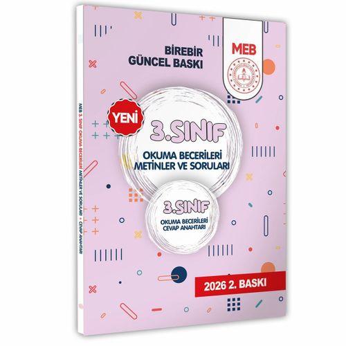 2026 MEB İlkokul 3 Sınıf Okuma Becerileri Metinler ve Soruları Çözüm kitapçık ilaveli BASKI ÜCRETİ