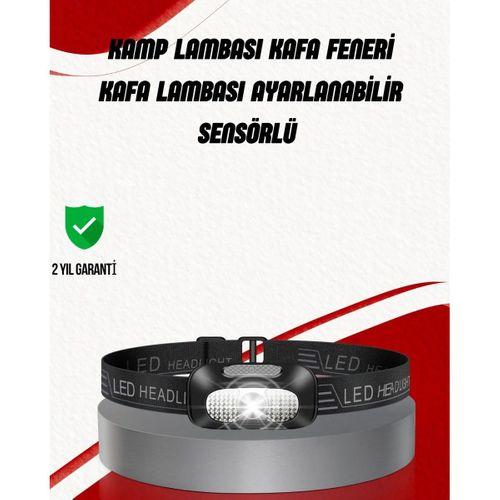 Ayarlanabilir Kafa Lambası Type-c Şarjlı Kompakt Kamp Lambası