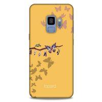 Samsung Galaxy S9 Kılıf Kelebek Etkisi (46) Core Armor Kılıf Yeşil Sarı