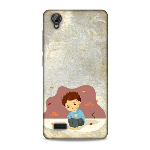 Vestel Venüs V5 Kılıf Depresyon (10) Full Koruma Kılıfı Yeşil Turuncu