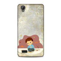 Vestel Venüs V5 Kılıf Depresyon (10) Full Koruma Kılıfı Yeşil Turuncu