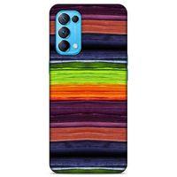Lopard Oppo Reno 5 5G Uyumlu Kılıf Wood'X (27) Tasarımlı Kılıf Baskılı
