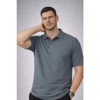 Orlando Polo Yaka Pike Kumaş Relaxed Fit Basic Düğmeli Relaxed Fit Erkek T-Shirt - Çam Yeşili