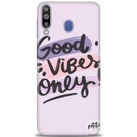 Samsung Galaxy M30 Kılıf HD Baskılı Kılıf - Good Vibes + Tam Ekran Koruyucu