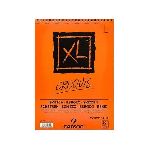 CANSON CROQUIS XL ALBÜM 90 gram ÜSTEN SPİRALLİ A4 50 Yaprak