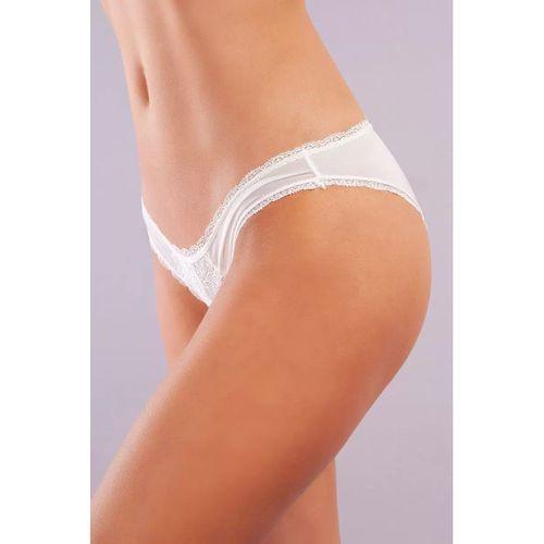 Golshan Glorin Mini Slip, Kadın Dantel Kenarlı Micro Ekru Külot