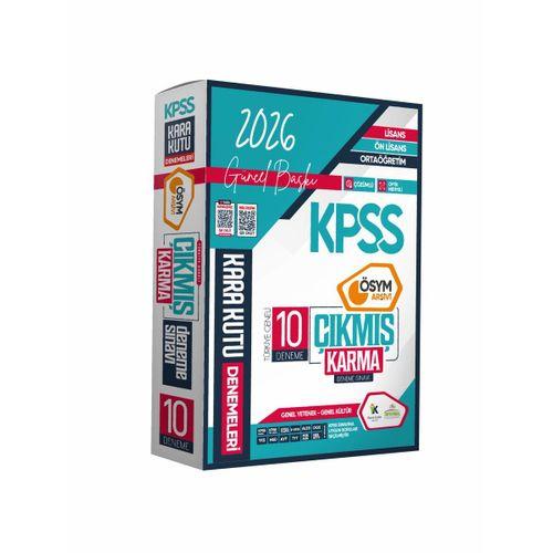 2026 KPSS Lisans Genel Kültür Genel Yetenek ÖSYM Çıkmış Karma Karakutu 10lu Deneme Dijital Çözümlü