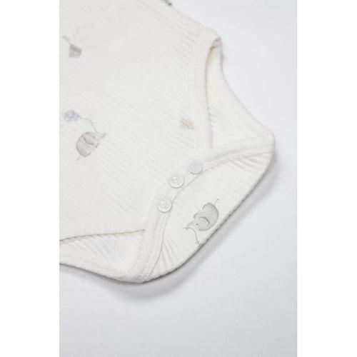 Bistyle Flying Elephant Yarım Kol 2'li Body 17116 Ekru Gri