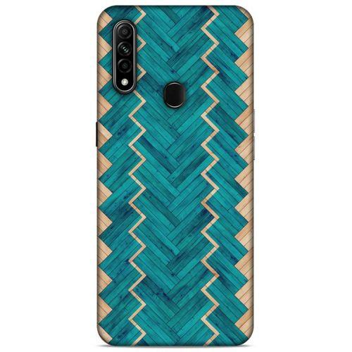 Lopard Oppo A31 Uyumlu Kılıf Wood'X (36) Glitter Kılıf Desenli