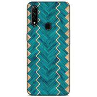 Lopard Oppo A31 Uyumlu Kılıf Wood'X (36) Glitter Kılıf Desenli