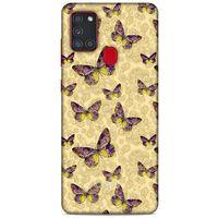 Samsung Galaxy A21s Kılıf Kelebek Etkisi (38) Neo Hybrid Kılıf Kırmızı Tonlar