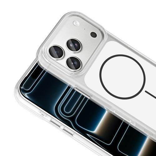 Apple iPhone 17 Pro Kılıf Metal Buton Tasarımlı Zore İkonik Sert Silikon Kapak