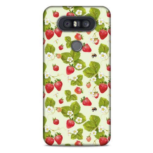Frutix Çilek 03 LG K41S - K51S Kılıf Desenli Silikon