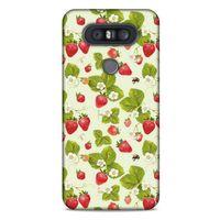 Frutix Çilek 03 LG K41S - K51S Kılıf Desenli Silikon