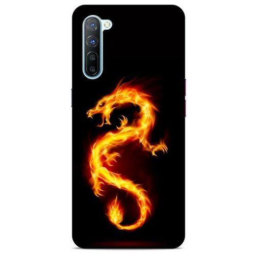 Oppo Reno 3 Kılıf Dragons (26) Tpu Silikon Kılıf Tatoo Ateş Ejderhası
