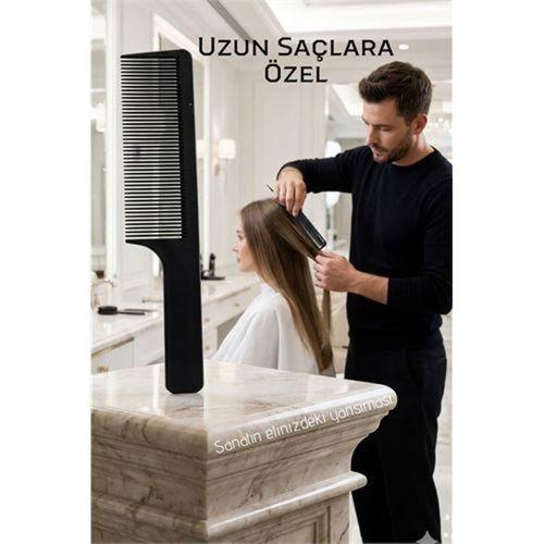 Profesyonel Antistatik Uzun Saç Kesim Tarağı – Isıya Dayanıklı ve Ergonomik 23 cm