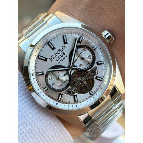 JG.Polo Club Otomatik Mekanizma İtalyan Tasarım Bileklik 5Atm Suya Dayanıklı Erkek Kol Saati 04102.4