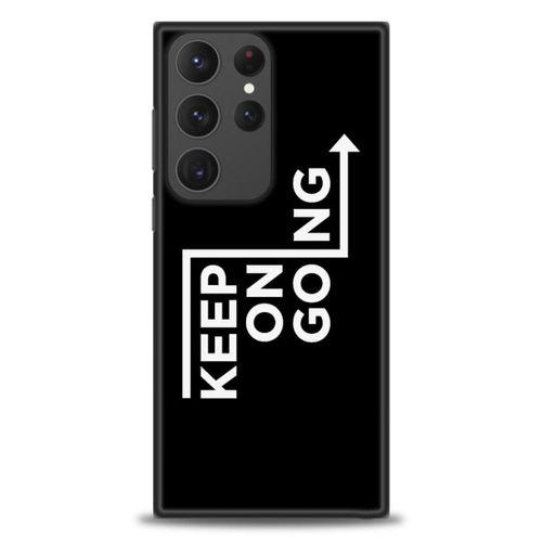 Samsung Galaxy S23 Ultra Kılıf HD Baskılı Kılıf - Keep On Going + Tam Ekran Koruyucu