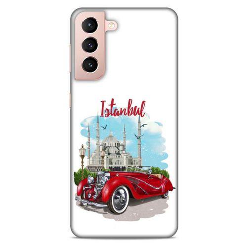 Lopard Samsung Galaxy S21 Uyumlu Kılıf Retro (22) Tam Koruma Kılıfı