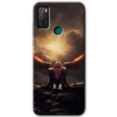 TCL 20E Kılıf HD Desen Baskılı Arka Kapak - Wings of Power