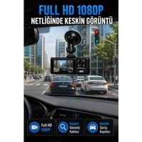 Araç İçi Kayıt Kamerası 1080p Full Hd Wifi Destekli Ön Ve Arka Kameralı Araç Kamerası