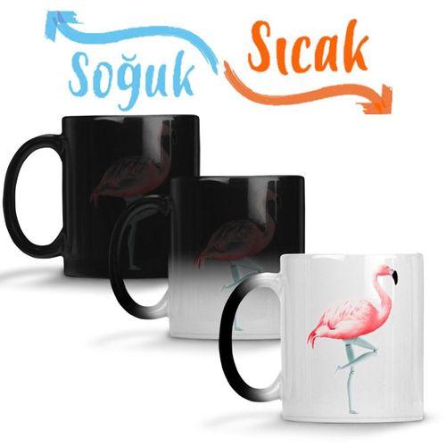 Flamingo 3 Sihirli Kupa Bardak Porselen