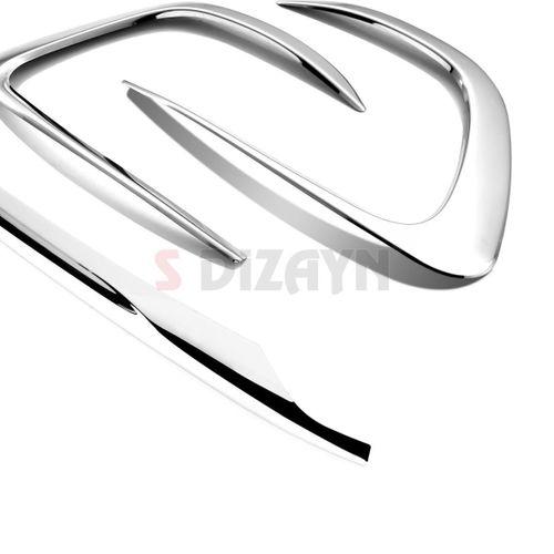 S-Dizayn Mercedes Vito W447 Makyajlı Krom Ön Tampon Alt Çıtası 3 Prç. 2024 Üzeri A+ Kalite