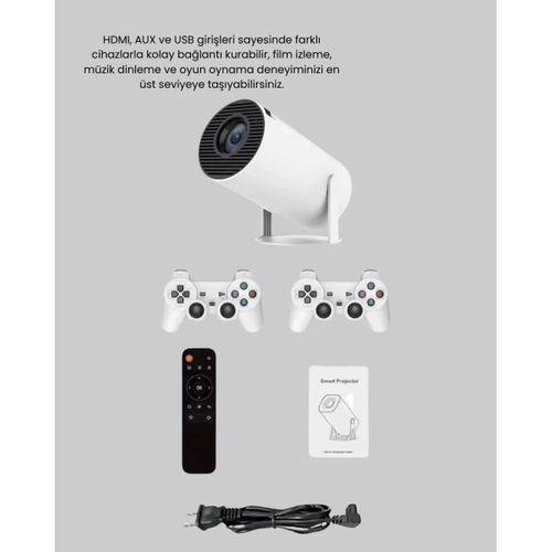 Projeksiyon Cihazı 4k Destekli Kablosuz Bağlantılı Bluetooth 5.0