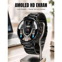 Şık Metal Kasa Ve Değiştirilebilir Kordonlarla Sw80 Smartwatch Yeni Nesil